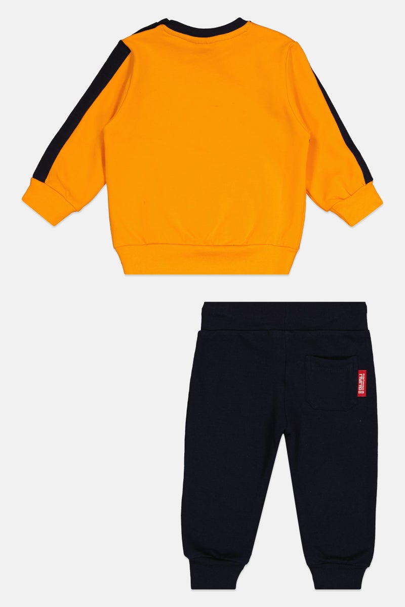 Guru 99 Toddlers Boy 2 Pieces Brand Logo Tracksuit, Multicolor - Image 3